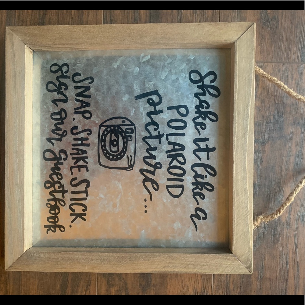 Photo guest book sign